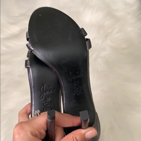 Metallic Silver Joie Heels - Picture 6 of 7